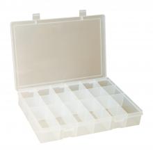 Durham Manufacturing LP18-CLEAR - Large Compartment Box, 18 Openings