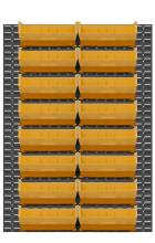 Durham Manufacturing LPW-46X64-95 - Wall Mountable, Louvered Panel Rack