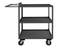 Durham Manufacturing OPC-243648-3-6PH-95 - Order Picking Cart, 3 Shelves, 24 x 36