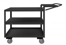 Durham Manufacturing OPCFS-2448-3-BLU-95 - Order Picking Cart, Flat Writing Shelf