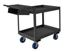 Durham Manufacturing OPCP3FS-2436-2-6PU-95 - Order Picking Cart, Storage Pocket