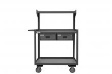Durham Manufacturing PSD-2436-3-2D-95 - Portable Shop Desk, 3 Shelf, 2 Drawer