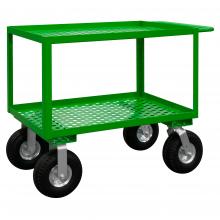 Durham Manufacturing GC-2448-2-10PN-83T - Garden Cart, 2 Perforated Shelves