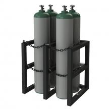 Durham Manufacturing GCRV-302430-08T - Gas Cylinder Rack For 4 Vert. Cylinders