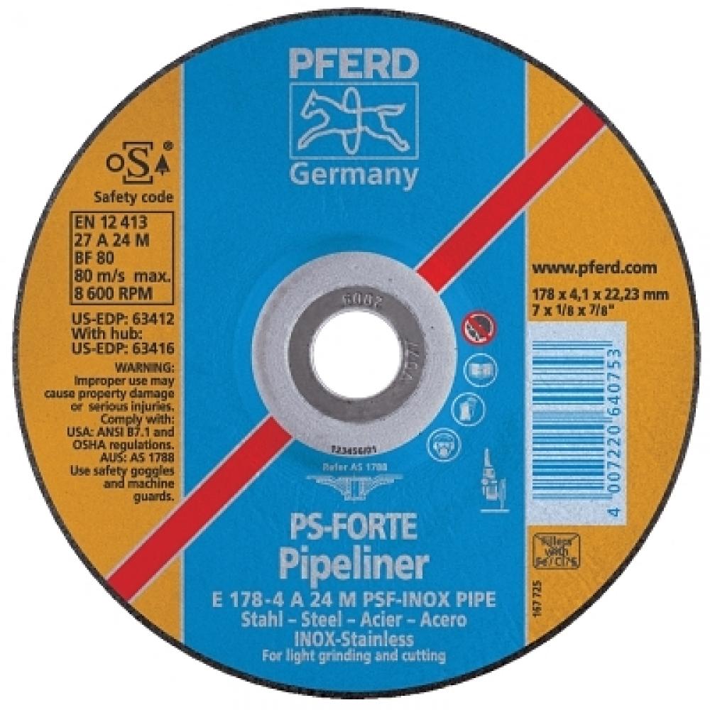 Pferd Type 27 PSF-INOX Pipeliner Grinding Wheels