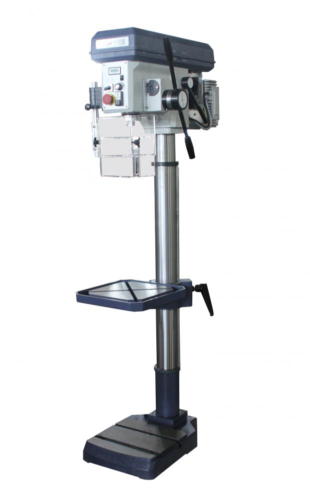 16&#34; Variable Speed Step Pulley Drill Press With Power Feed