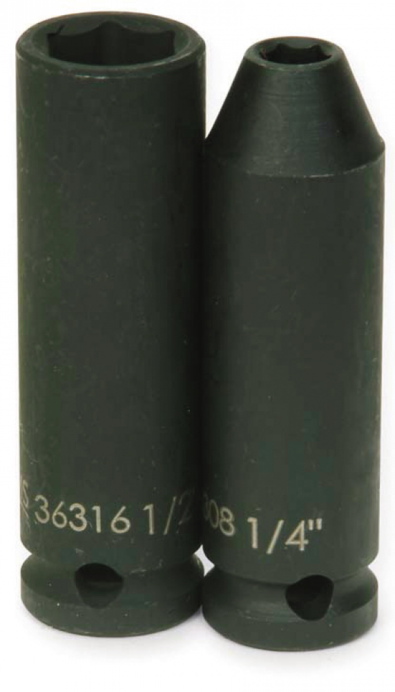 3/8&#34; Drive Deep Impact Sockets, 6-Point, SAE