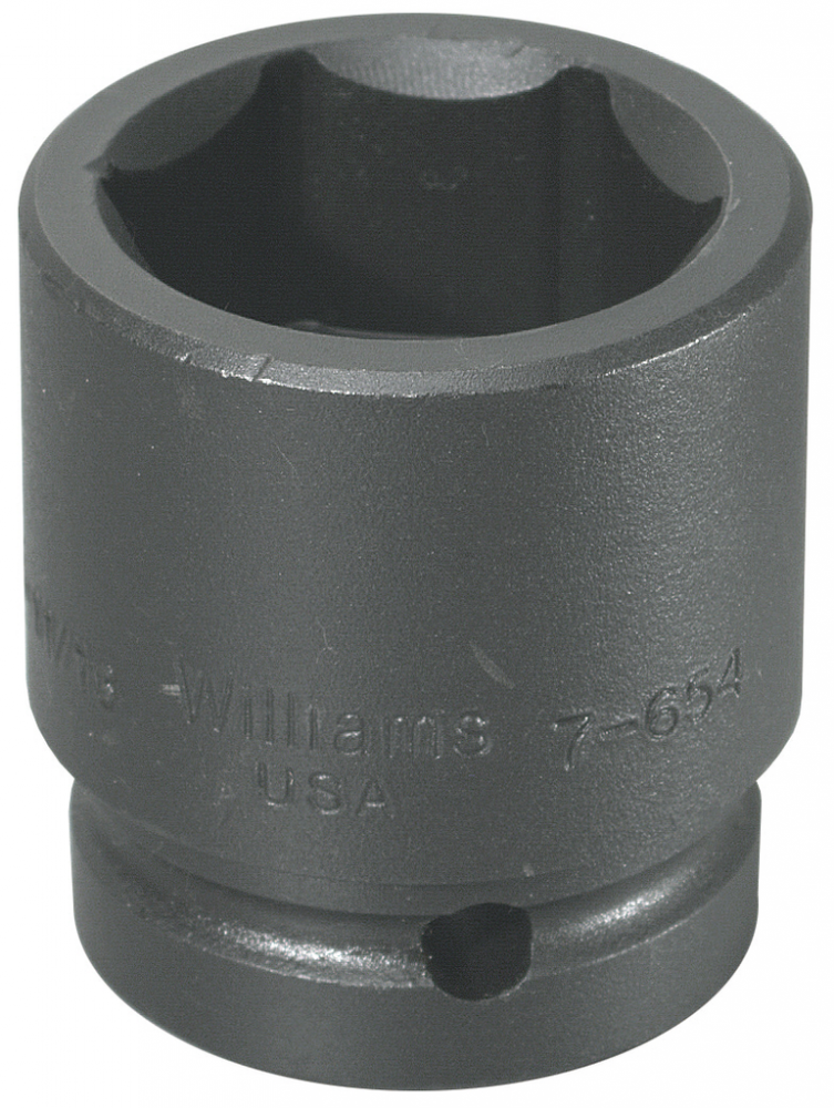 1&#34; Drive Shallow Impact Sockets, 6-Point, SAE