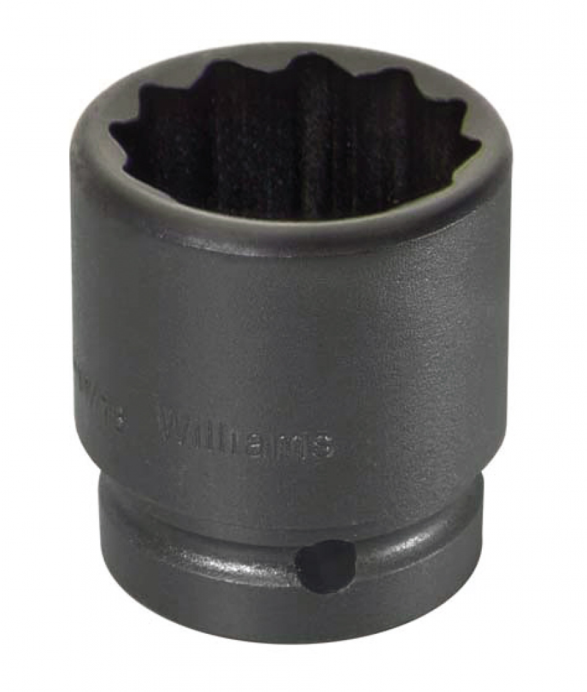 1&#34; Drive Shallow Impact Sockets, 12-Point, SAE