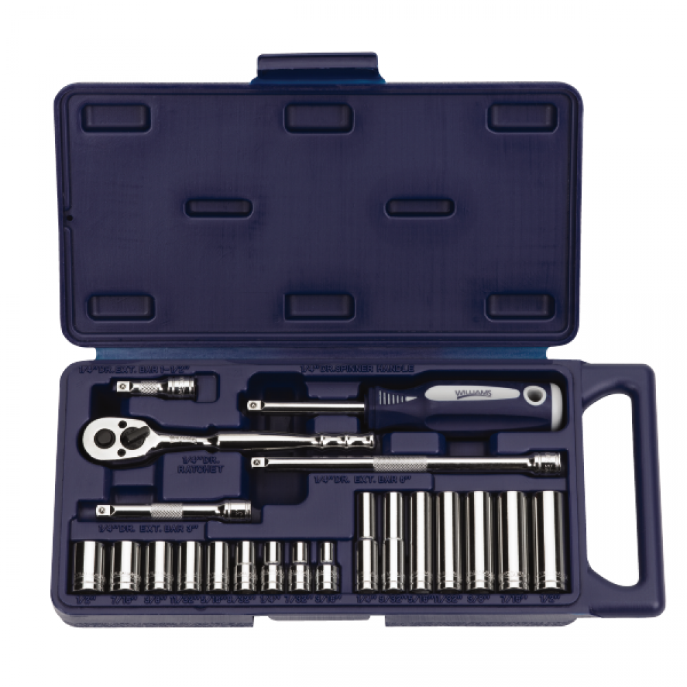 21 pc 1/4&#34; Drive Socket and Drive Tool Set