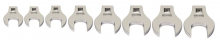 Williams JHW10790 - 3/8 Drive Crowfoot Wrench Set, Open End, Metric, 8 pcs, 9 mm to 16 mm