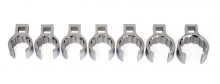 Williams JHWWSSCF-7 - 7 pc 1/2" Drive 12-Point SAE Flare Nut Crowfoot Wrench Set on Rail and Clips