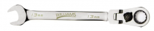 Williams JHW1217MRCF - 17 mm 12-Point Metric Flex-Head Reversible Ratcheting Combination Wrench