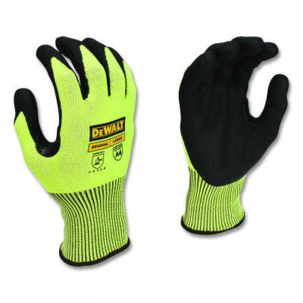 DeWalt Hi-Vis HPPE Fiberglass Cut Gloves