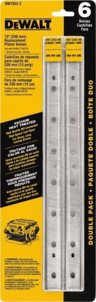 DEWALT Planer Blades, Heat Treated, Double Sided, 13-Inch, 2-Pack