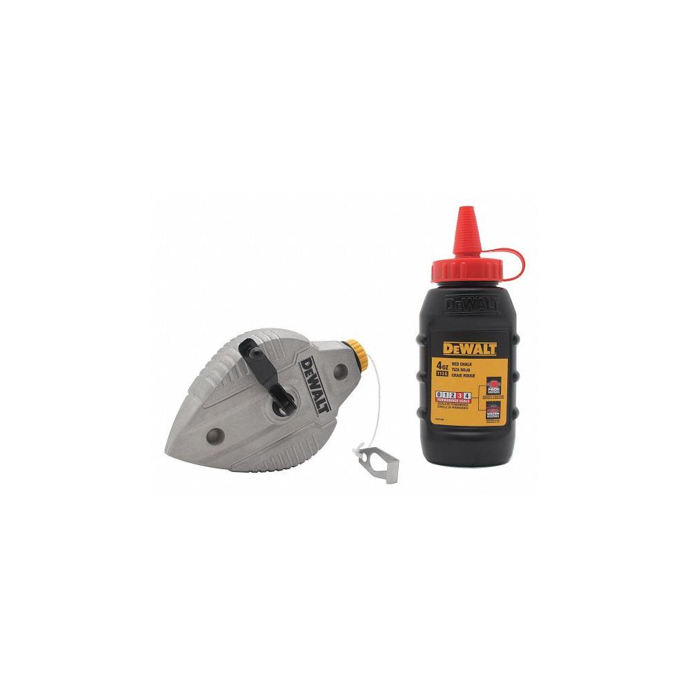 DEWALT Cast Aluminum Reel With Red Chalk DEWALT Cast Aluminum Reel With Red Chalk