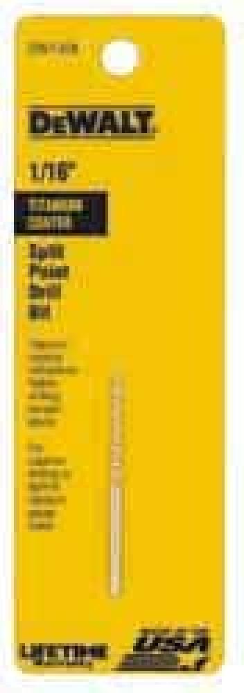 DEWALT 1/2-Inch Titanium Nitride Coated 3/8-Inch Reduced Shank Split Point Twist Drill Bit