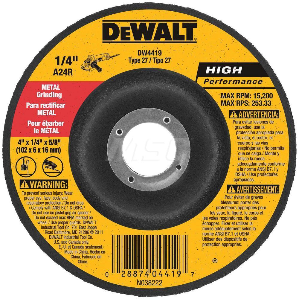 DEWALT 4X1/4In Dcw Metal Gp(Blk)