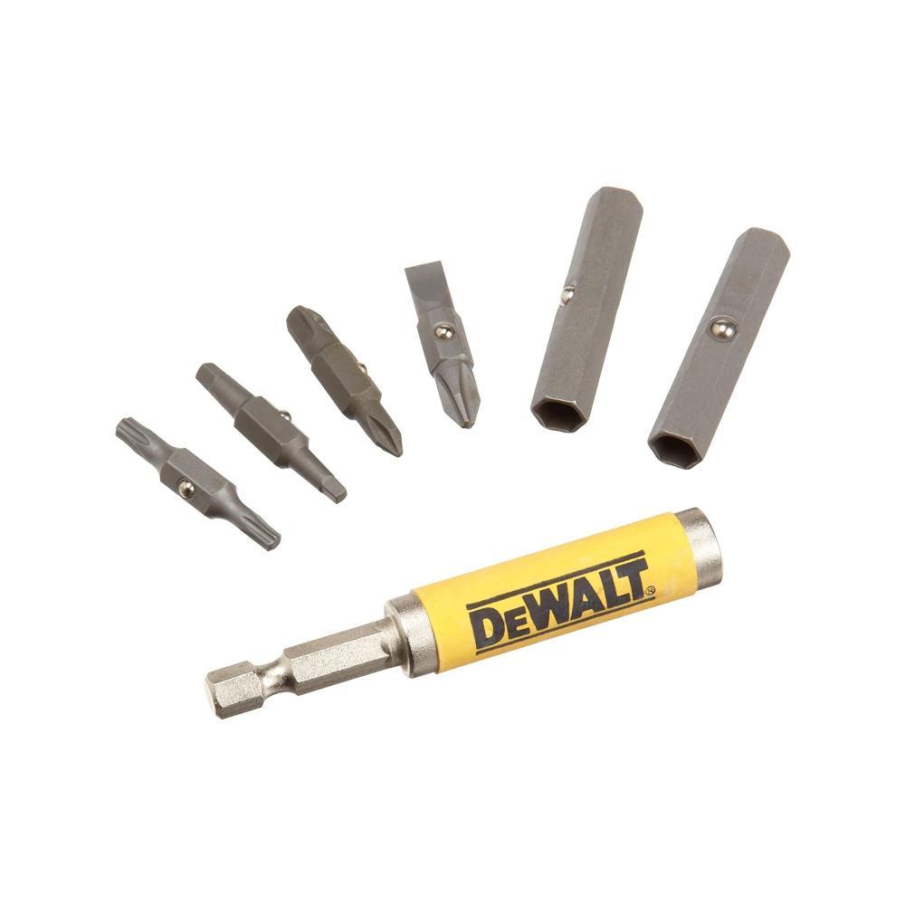 DEWALT Bit Set With 6-In-1 Flip And Switch Driver System, 7-Piece