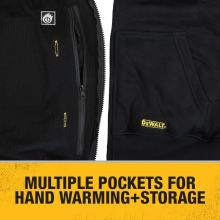 Dewalt DCHJ067B-L - DEWALT 20V/12V Black Heated Hoodie-L