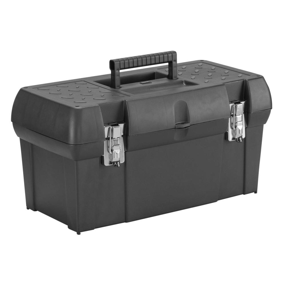 STANLEY Metal Latch Tool Box With Tote Tray 19&#34;
