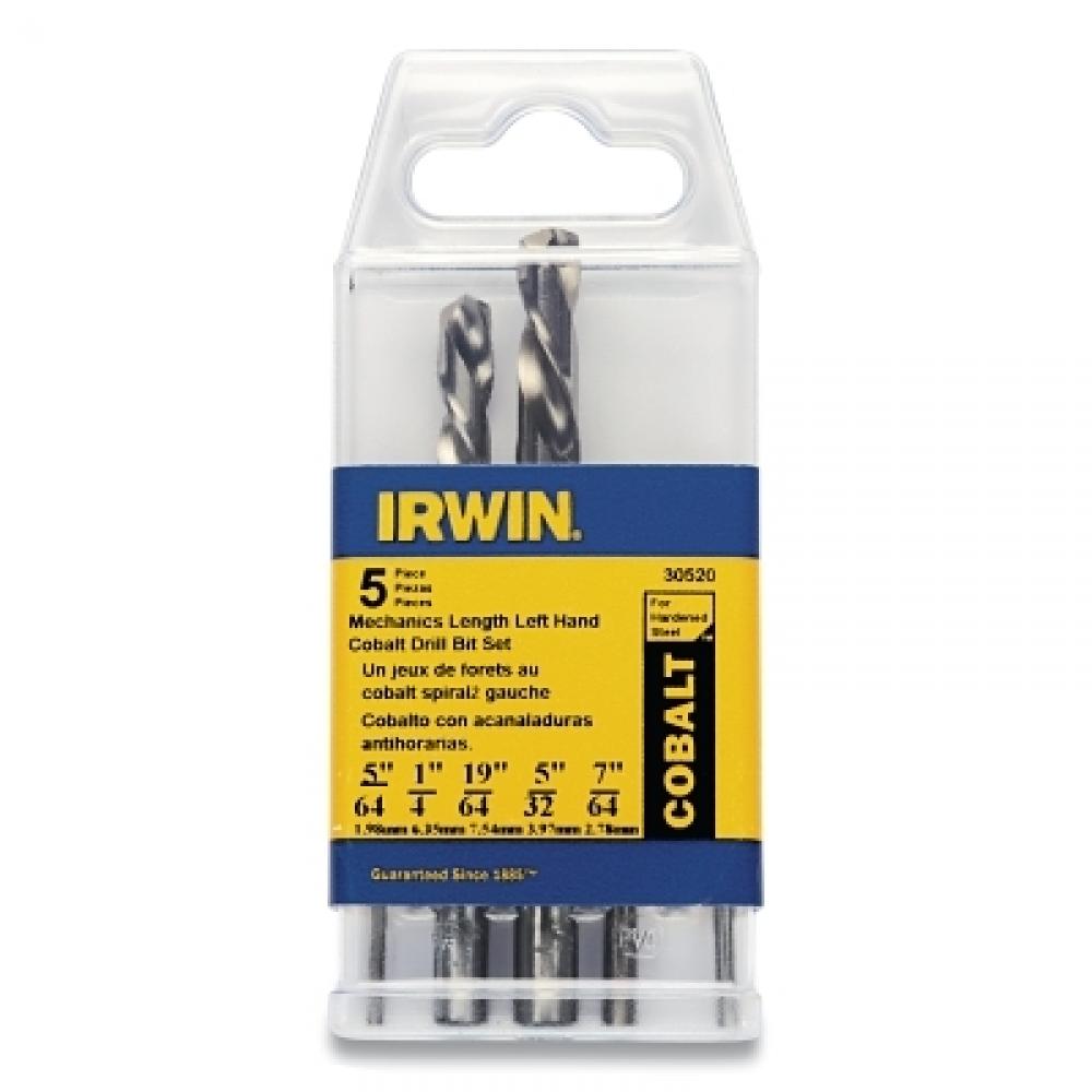 Irwin 5-Piece Left Hand Drill Bit Sets