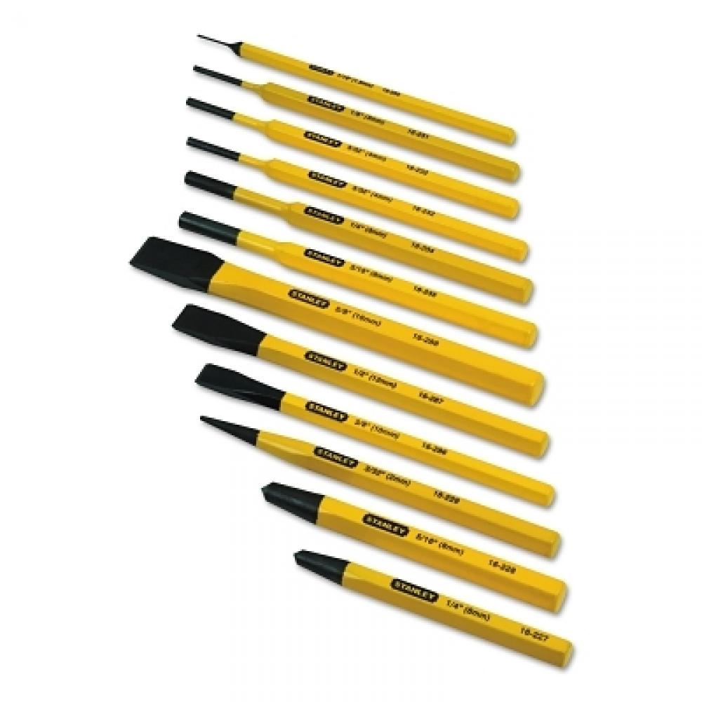 Stanley 12 Pc Cold Chisel and Punch Sets