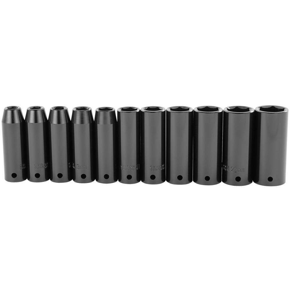 STANLEY 011Pc 12Dr Deep Impact Socket Set Mm