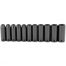 STANLEY 97-126 - STANLEY 011Pc 12Dr Deep Impact Socket Set Mm