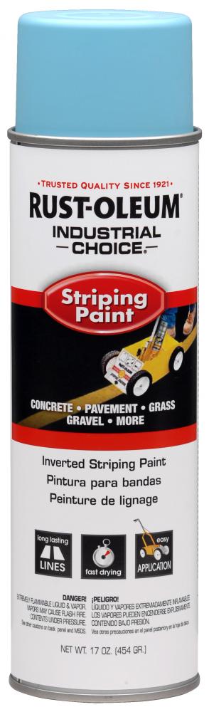 Rust-Oleum Industrial Choice S1600 System Inverted Striping Paint, Blue, 18 oz