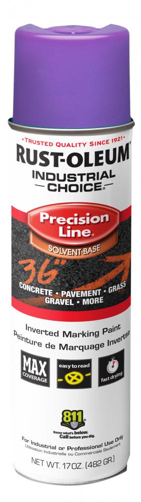 Rust-Oleum Industrial Choice M1600 System Solvent-Based Precision Line Inverted Marking Paint, Fluor