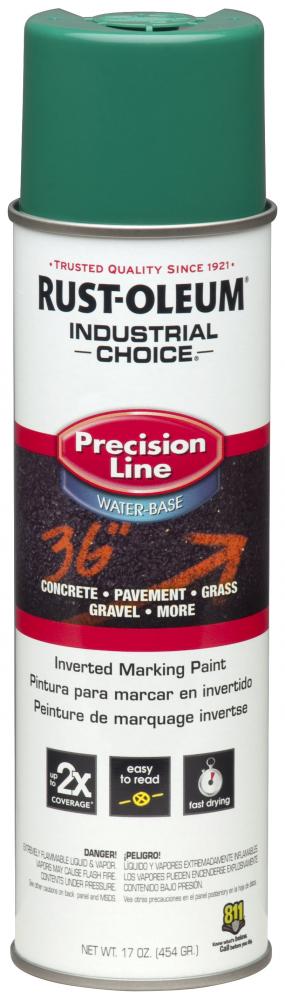 Rust-Oleum Industrial Choice M1800 System Water-Based Precision Line Inverted Marking Paint, APWA Sa