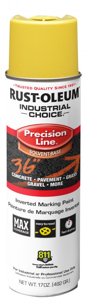 Rust-Oleum Industrial Choice M1600 System Solvent-Based Precision Line Inverted Marking Paint, High 