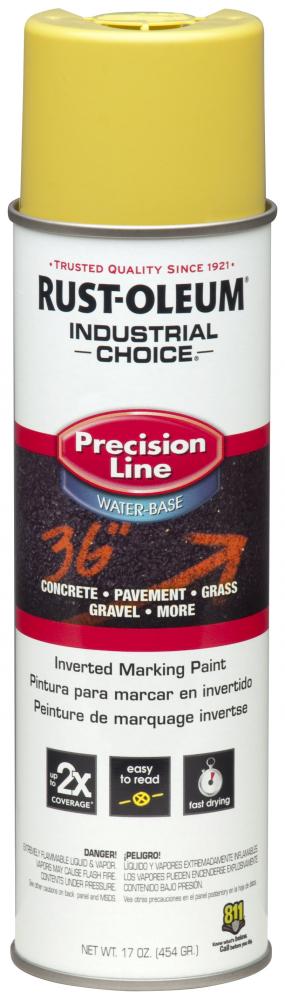 Rust-Oleum Industrial Choice M1800 System Water-Based Precision Line Inverted Marking Paint, High Vi