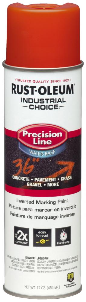 Rust-Oleum Industrial Choice M1800 System Water-Based Precision Line Inverted Marking Paint, APWA Al