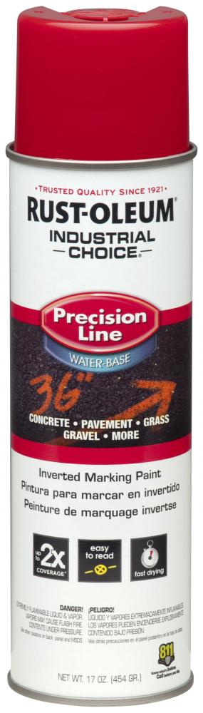 Rust-Oleum Industrial Choice M1800 System Water-Based Precision Line Inverted Marking Paint, Safety 