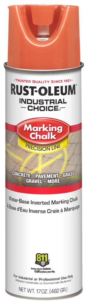 Rust-Oleum Industrial Choice APWA Orange Marking Chalk -17 oz. Spray Can