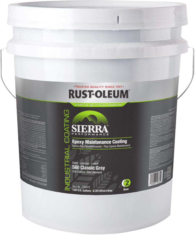 Rust-Oleum Sierra S60 Epoxy Gloss Classic Gray, 5 Gallon