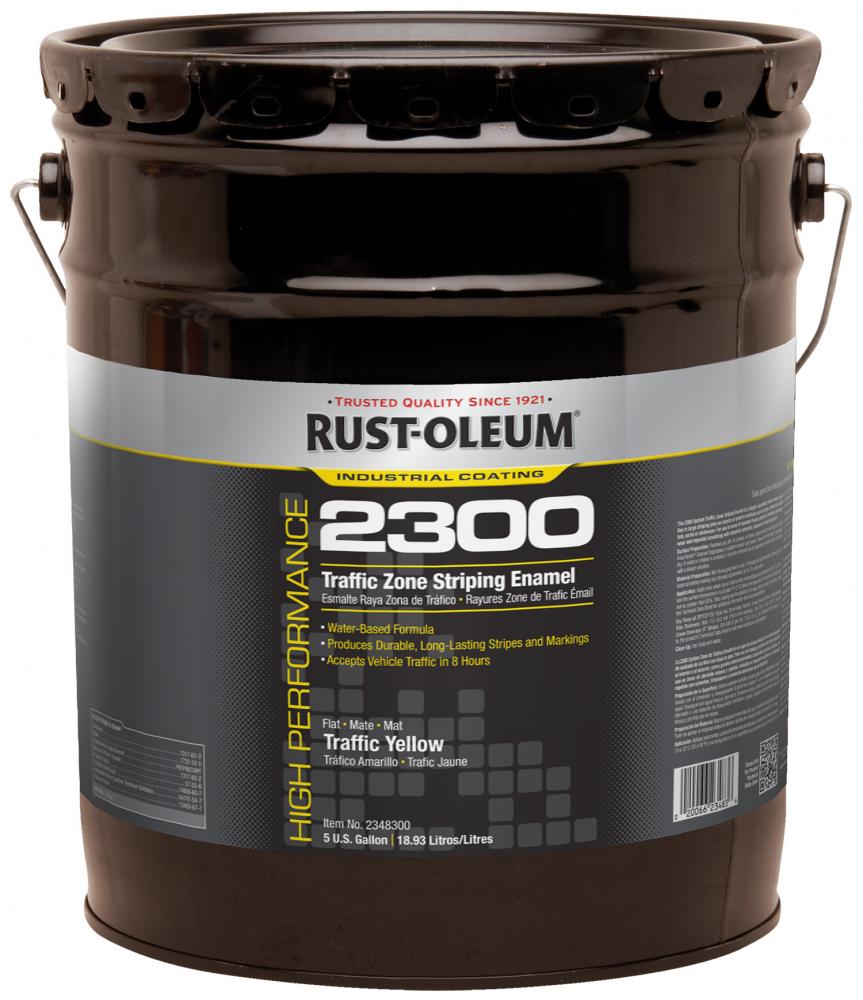 Rust-Oleum High Performance Traffic Marking Flat Yellow, 5 Gallon