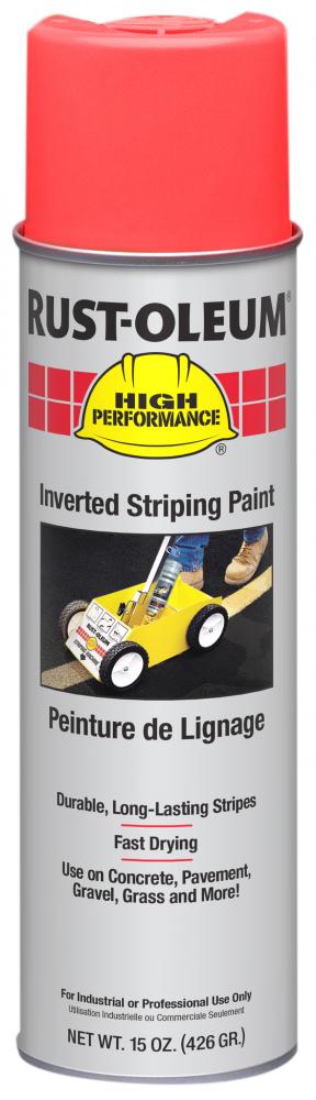 Rust-Oleum High Performance 2300 System Inverted Striping Paint, Red, 18 oz
