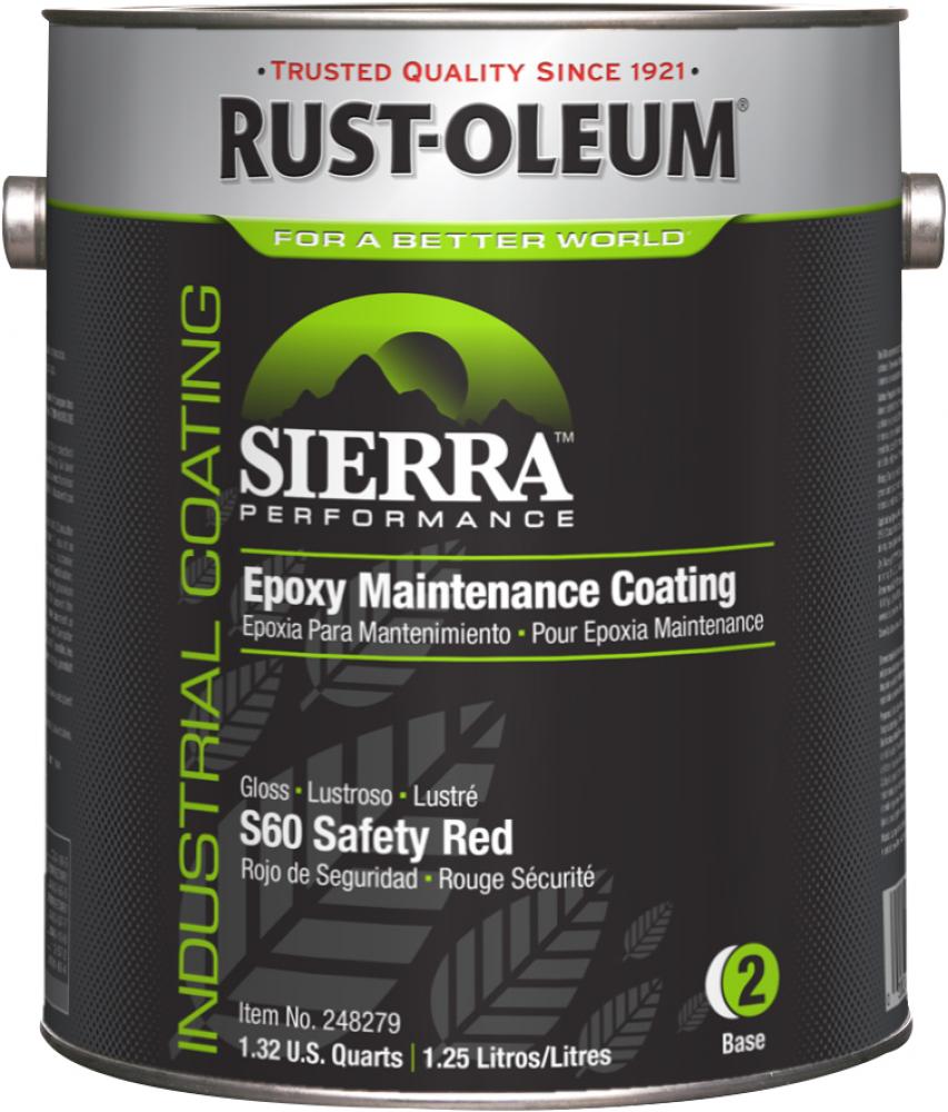 Rust-Oleum Sierra S60 Epoxy Gloss OSHA Safety Red, 1 Gallon