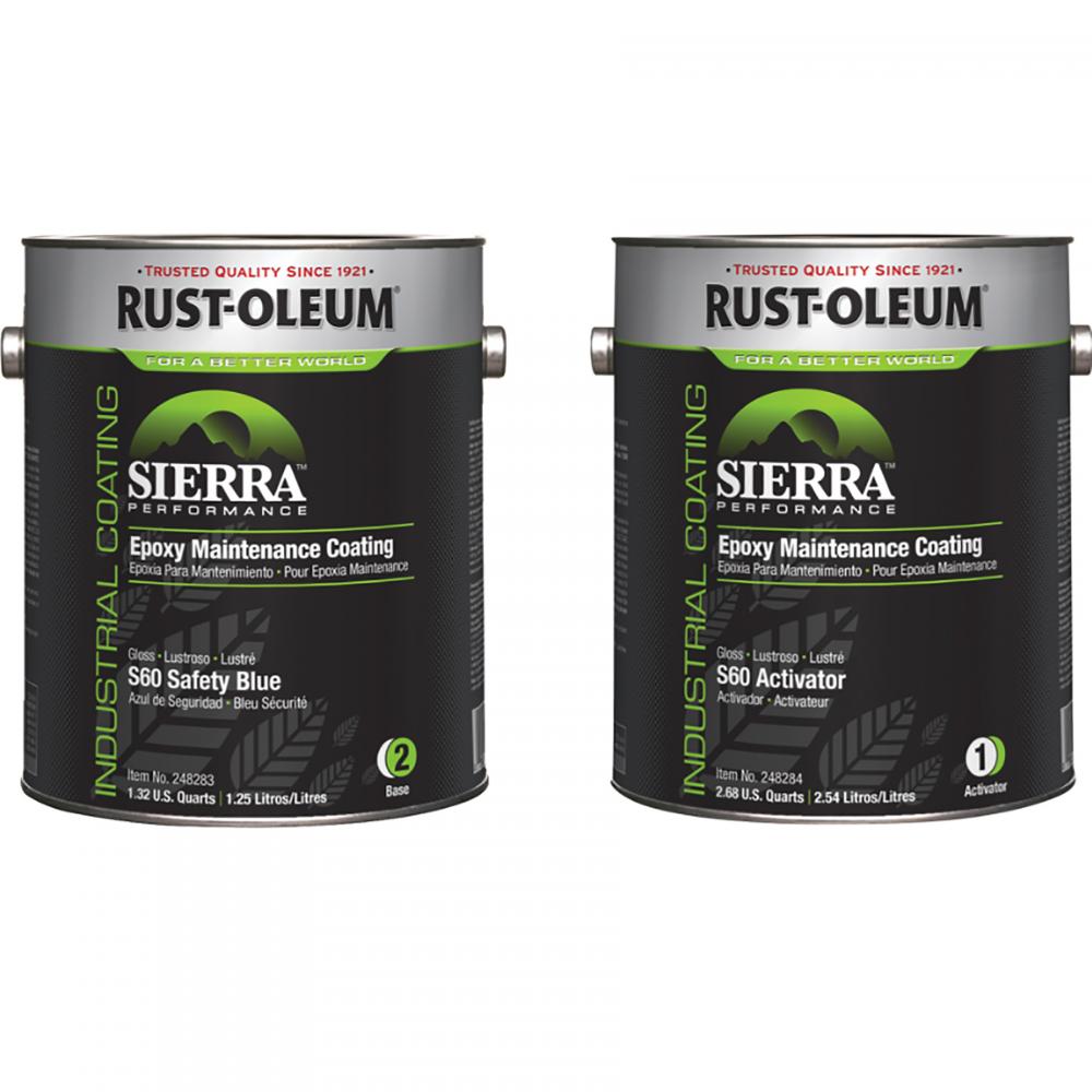 Rust-Oleum Sierra S60 Epoxy OSHA Safety Blue 1 Gallon Kit, Kit