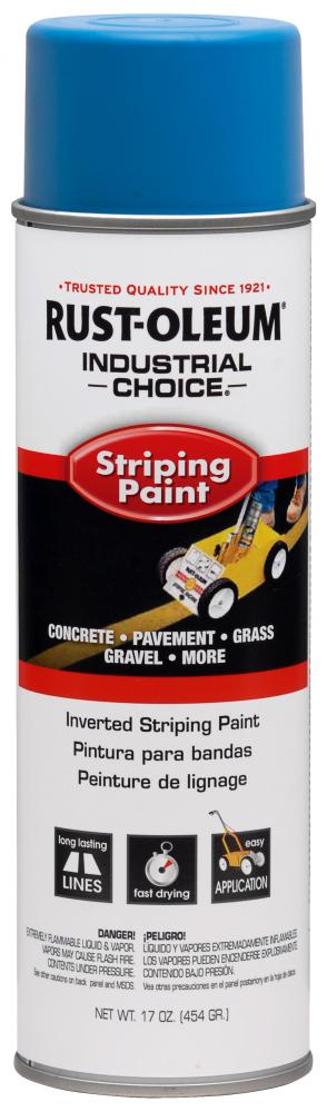 Rust-Oleum Industrial Choice S1600 System Inverted Striping Paint, Dark Blue, 18 oz