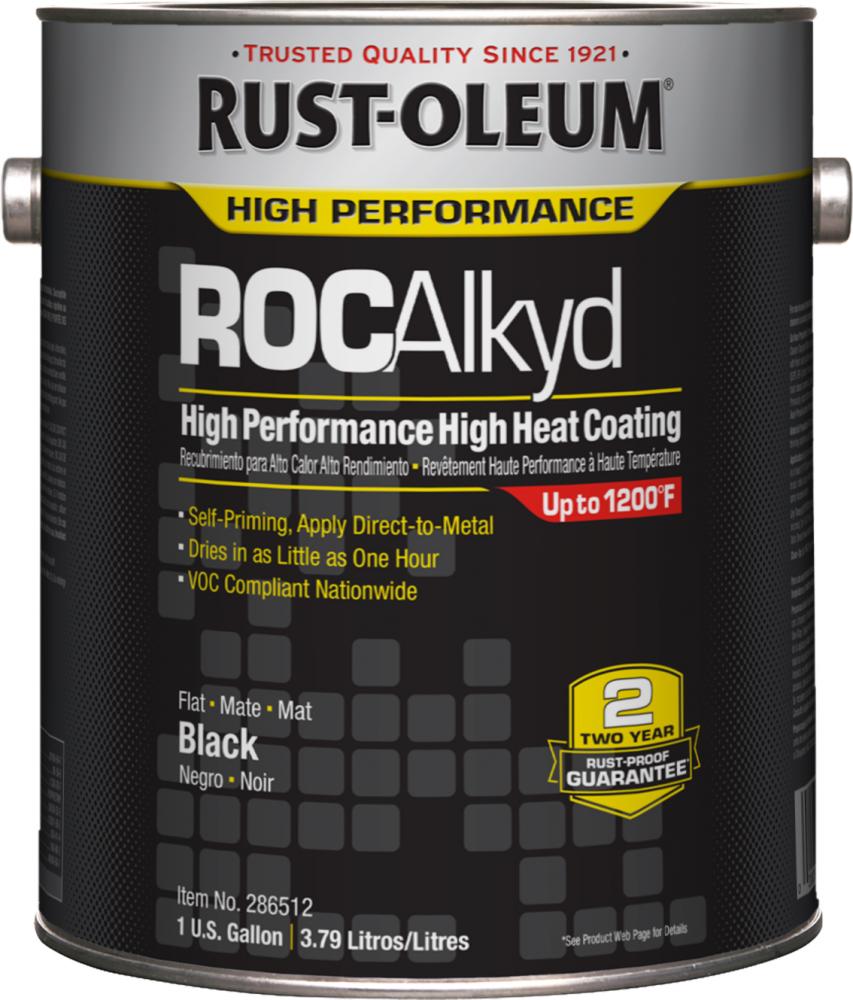 Rust-Oleum High Performance ROCAlkyd High Heat HP Black, 1 Gallon