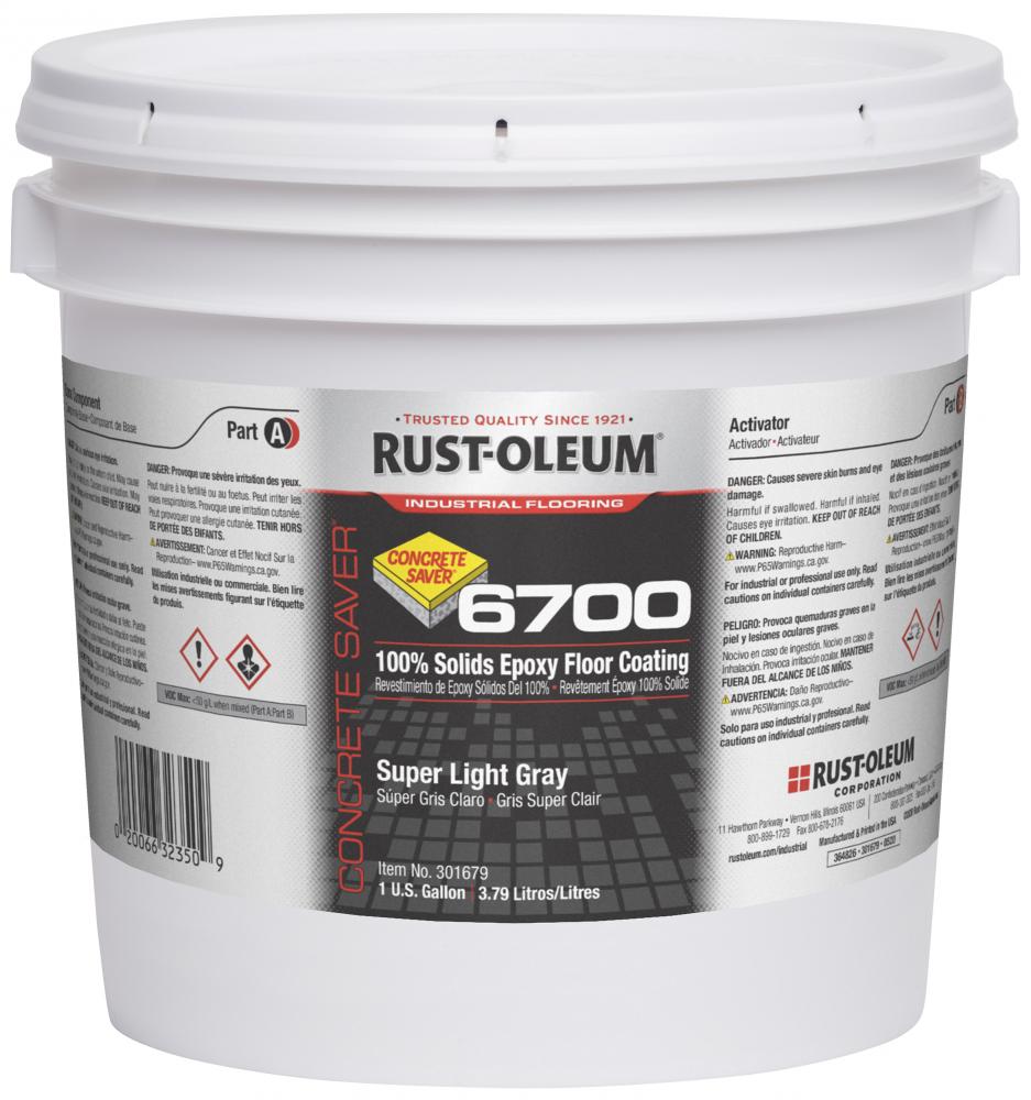 Rust-Oleum Concrete Saver 6700 Super Light Gray 1 Gallon Kit, 1 Gallon Kit