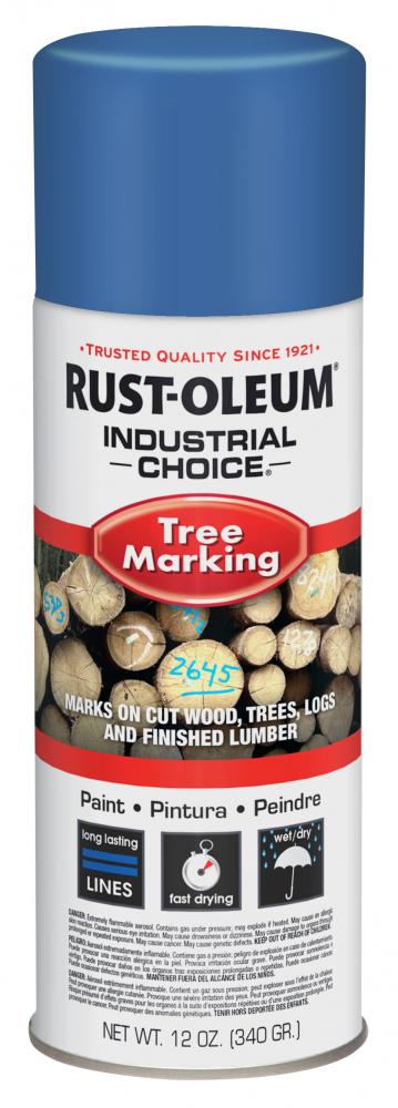 Rust-Oleum Industrial Choice T1600 Wet/Dry Tree Marking Blue, 12 Oz. Spray