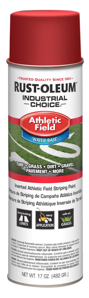 Rust-Oleum Industrial Choice AF1600 System Athletic Field Inverted Striping Paint, Scarlet Red, 17 o