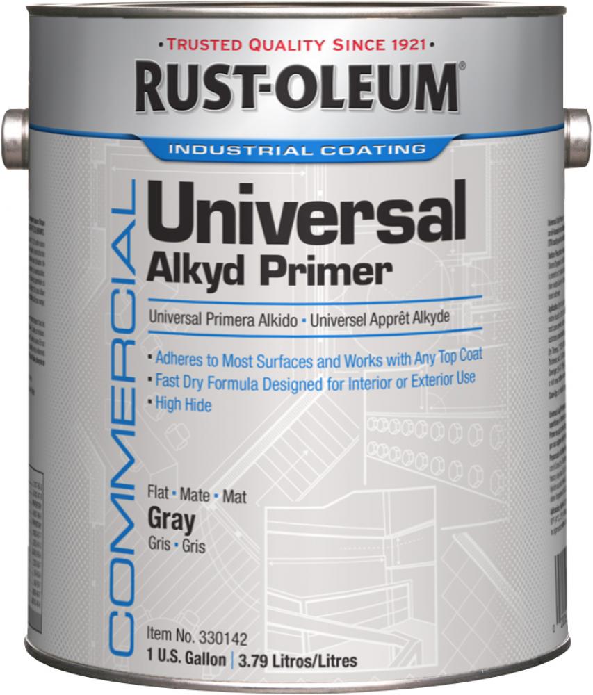 Rust-Oleum Commercial Universal Alkyd Primer, Flat Gray, 1 Gal