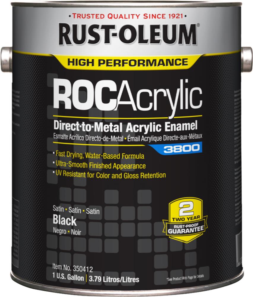 Rust-Oleum High Performance ROCAcrylic 3800 Black, 1 Gallon