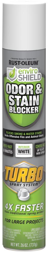 Rust-Oleum EnviroShield Odor & Stain Blocker Turbo Spray - White, 26 Oz Spray